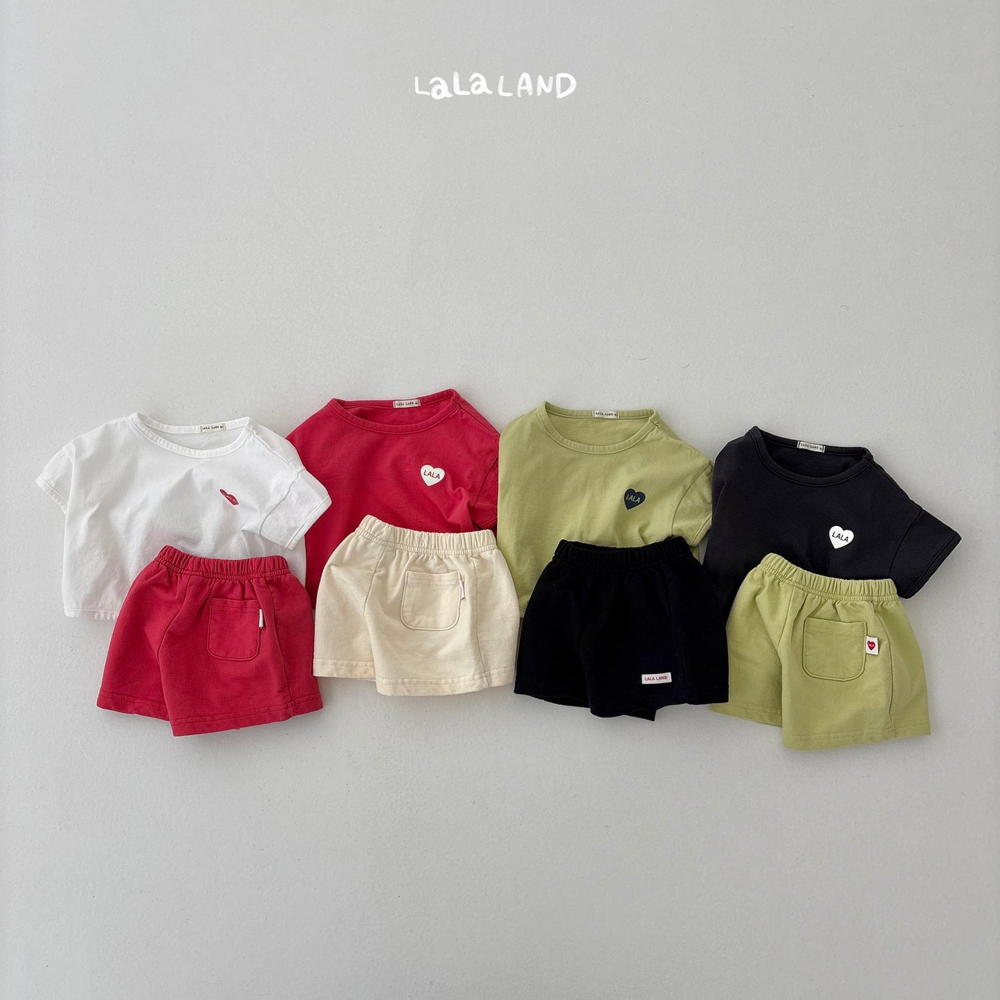 【PREORDER受付終了、ご希望はお問い合わせください。】25.Baby Heart Trim T-shirt