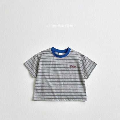 【PREORDER受付終了、ご希望はお問い合わせください。】66.Better Embroidery Stripe Tee