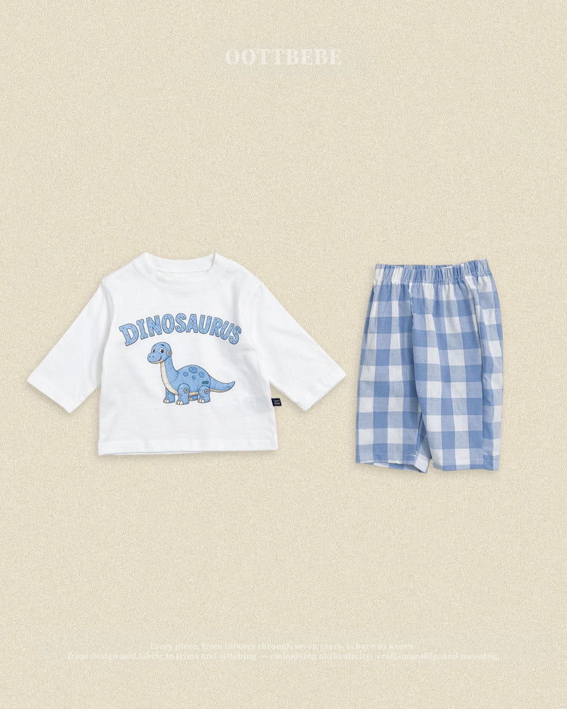 【PRE-ODER〆8.9(sun)】16.(Special Edition) Robot Dinosaur Top & Bottom Set | oottbebe