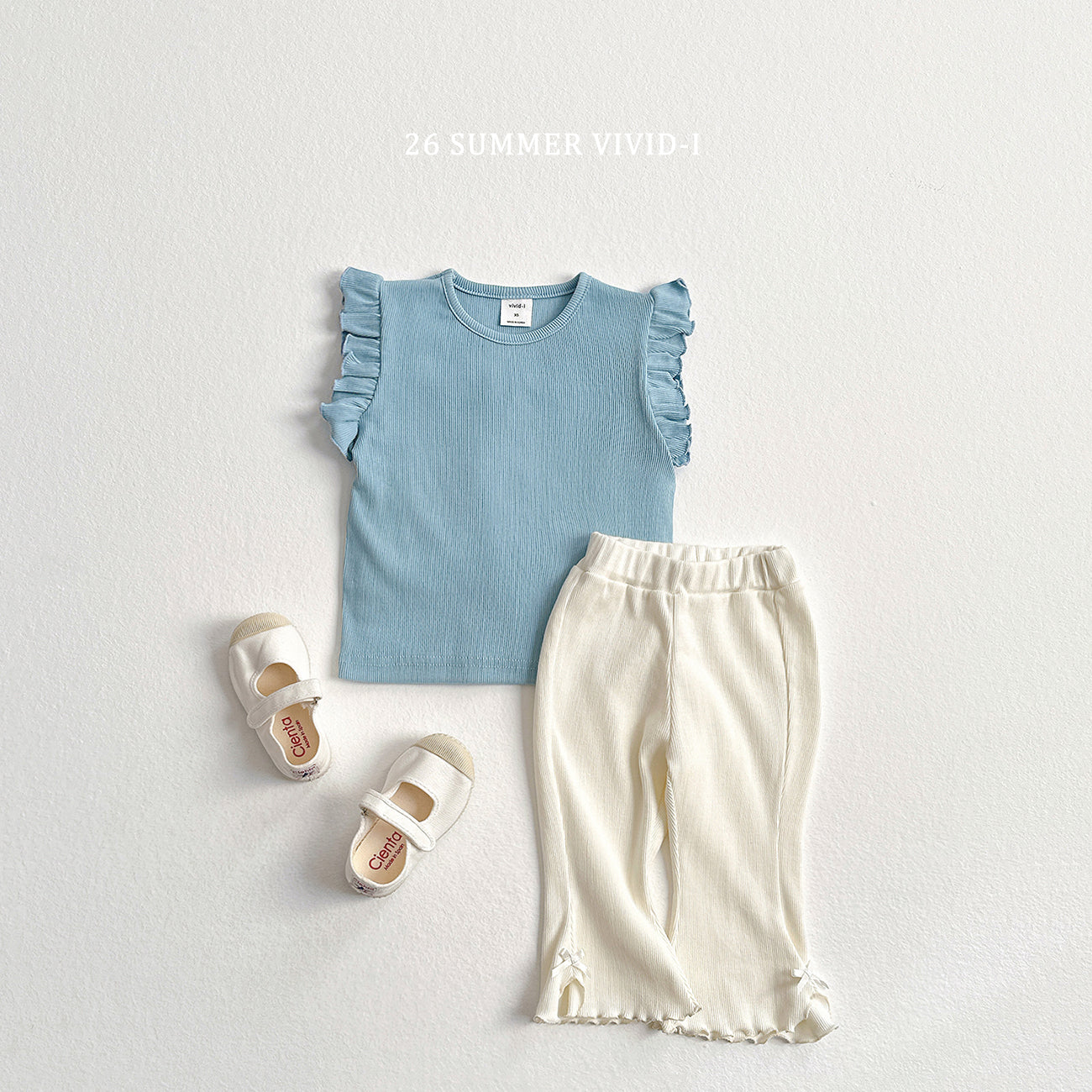 【PREORDER受付終了、ご希望はお問い合わせください。】27.Ribbon Slit Flare 7分丈 Pants