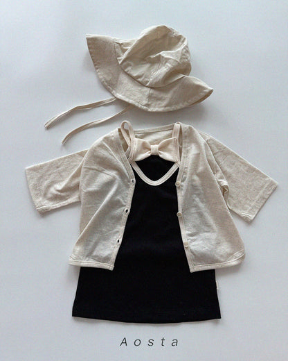 【PREORDER受付終了、ご希望はお問い合わせください。】35.Linen Cardigan