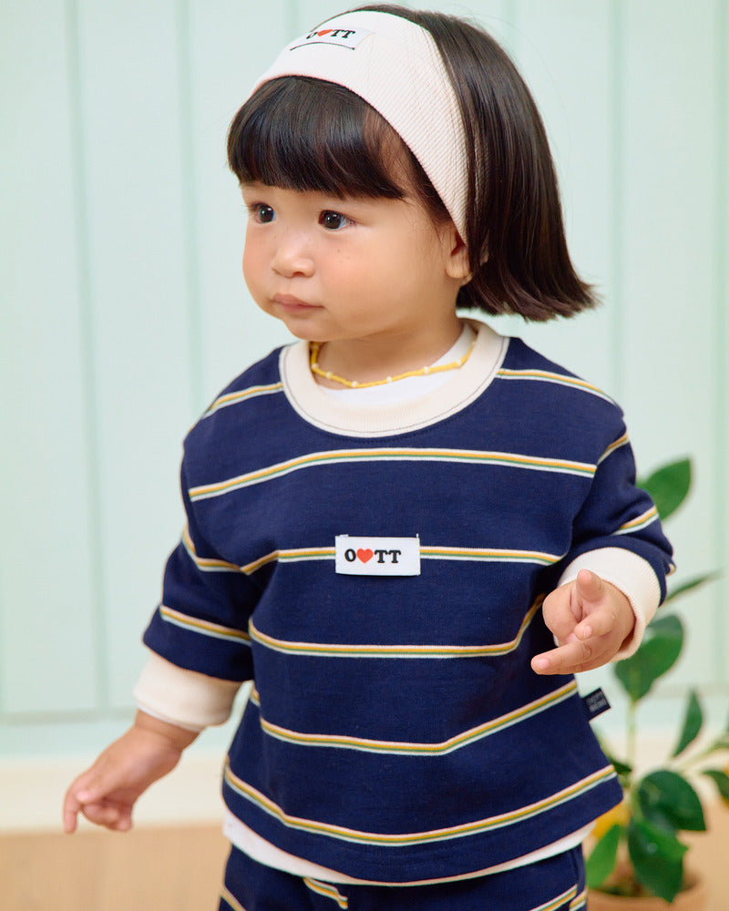 【PRE-ODER〆8.9(sun)】18.Rookie Striped Top & Bottom Set | oottbebe