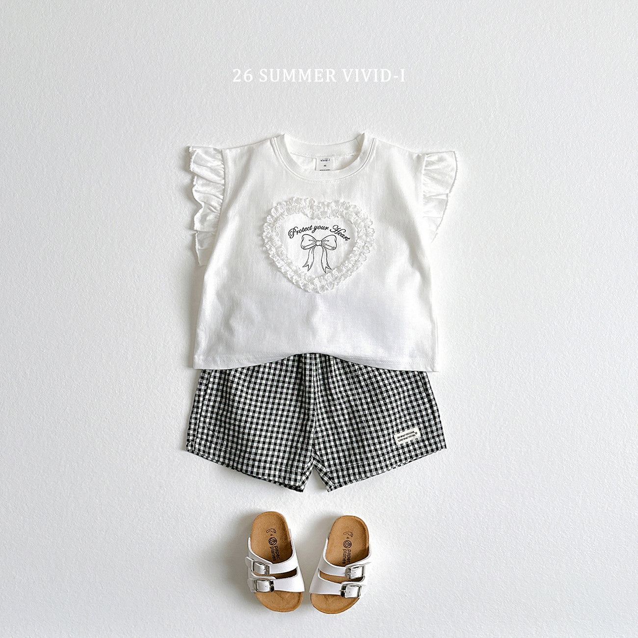 【PREORDER受付終了、ご希望はお問い合わせください。】80.Lace Heart Frill Tee
