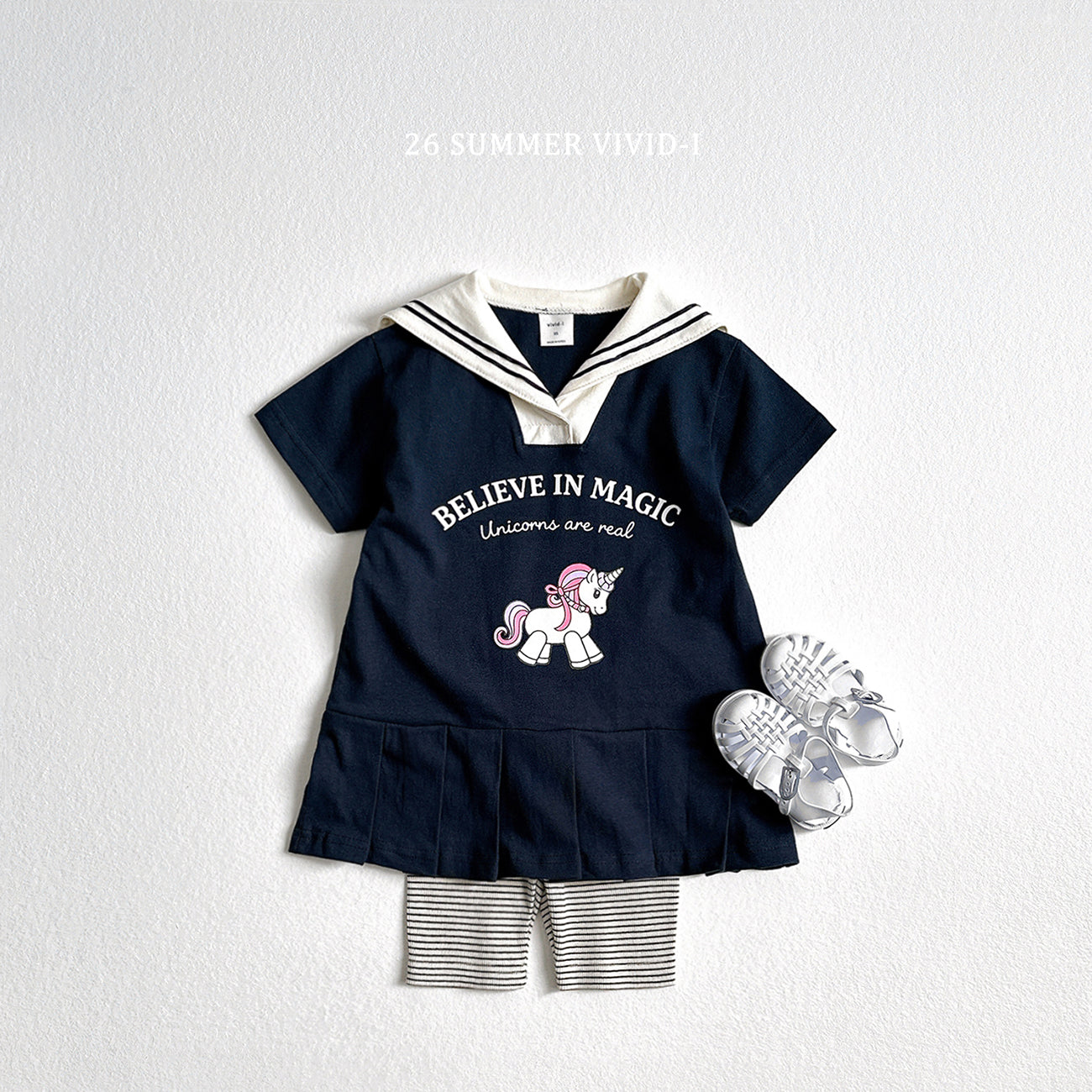【PREORDER受付終了、ご希望はお問い合わせください。】92.Unicorn Sailor Dress