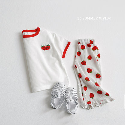 【PREORDER受付終了、ご希望はお問い合わせください。】99.Fruit Embroidery Raglan Set