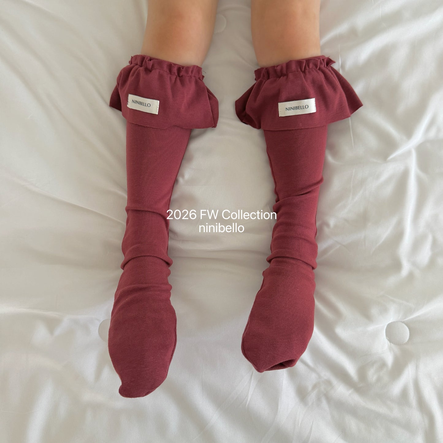 53.Pinter Frill Knee Socks
