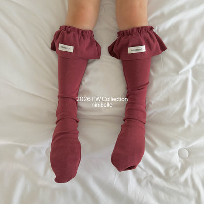 53.Pinter Frill Knee Socks