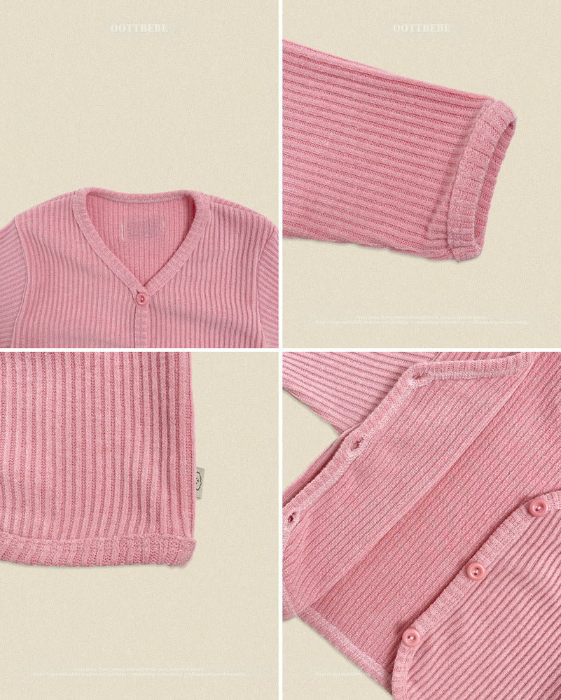 【PRE-ODER〆8.9(sun)】38.Haribo Ribbed Cardigan | oottbebe