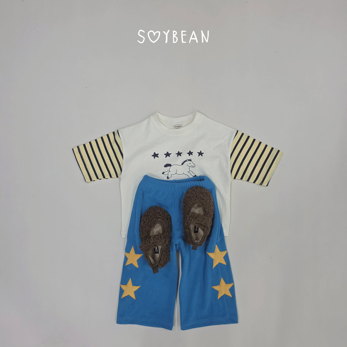 【秋のPRE-ODER 5%OFF】28.Pony Star Cropped Tee (7 Sizes)