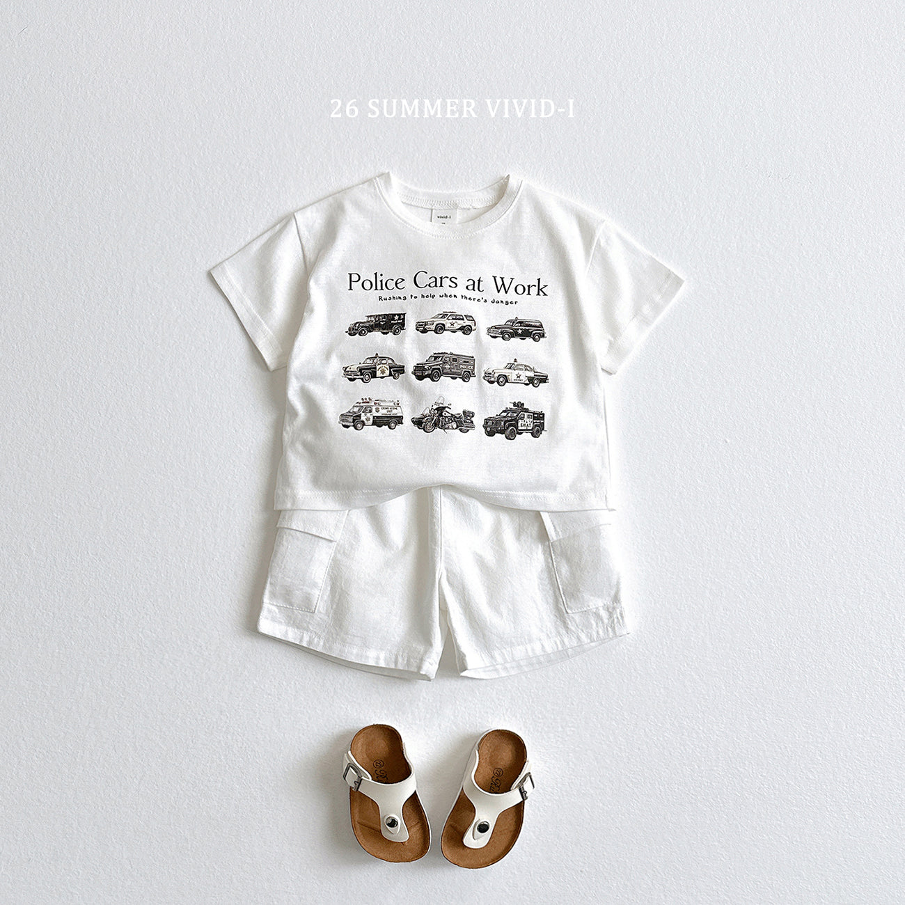 【PREORDER受付終了、ご希望はお問い合わせください。】46.Mini Collar ShortSleeve Tee