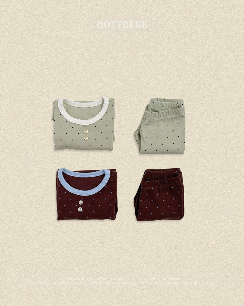 【PRE-ODER〆8.9(sun)】27.Chouchou Dot Loungewear | oottbebe