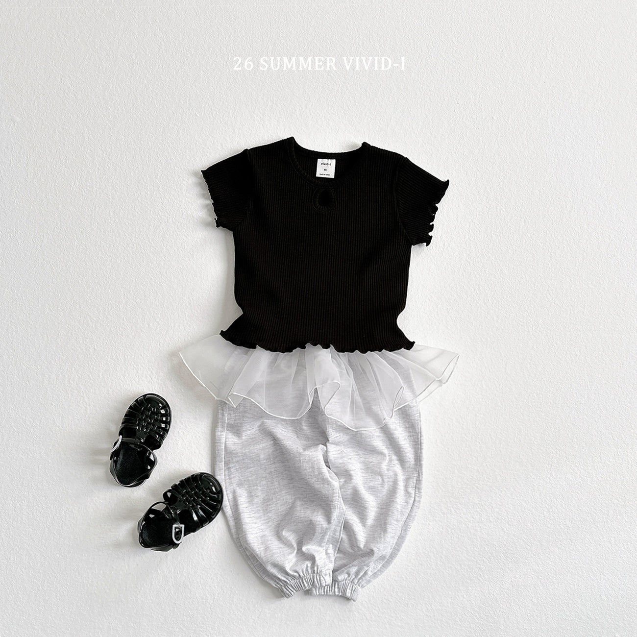 【PREORDER受付終了、ご希望はお問い合わせください。】32.Summer Frill Chiffon Jogger Pants