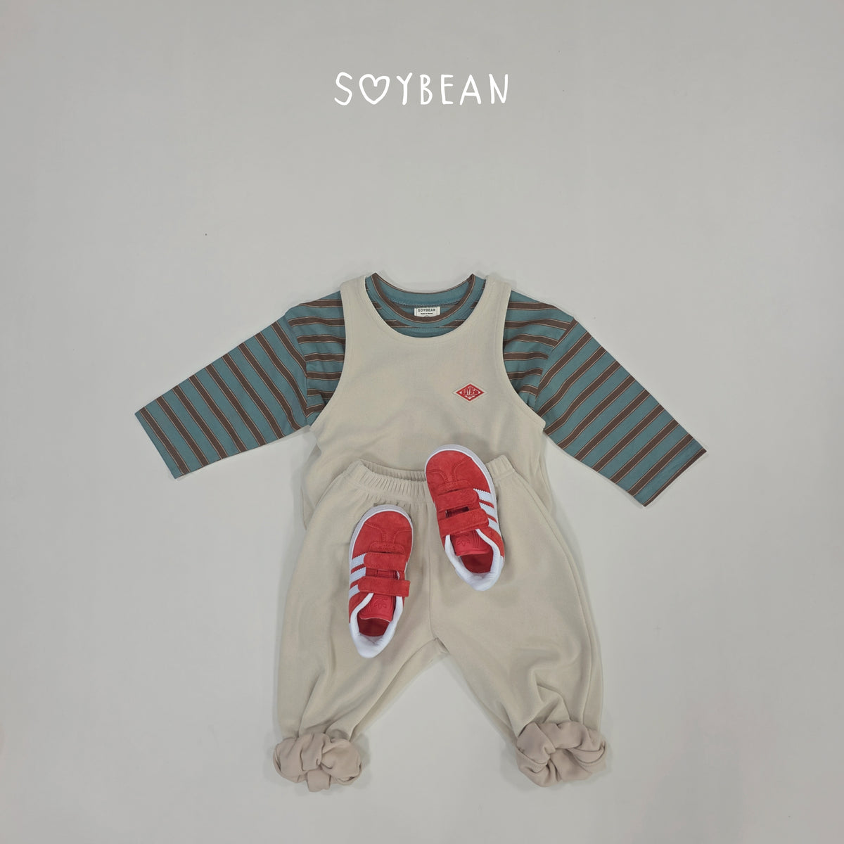 【秋のPRE-ODER 5%OFF】09.Oversized Boxy Stripe Tee (7 Sizes)