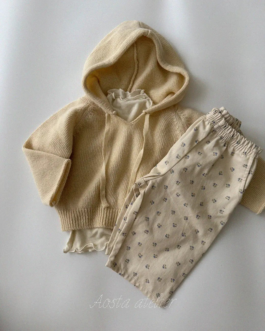 【秋のPRE-ODER 5%OFF】10.Knit Cookie Hoodie