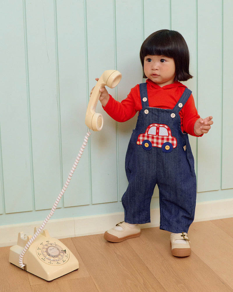 【PRE-ODER〆8.9(sun)】46.Vroom Vroom Denim Overalls | oottbebe