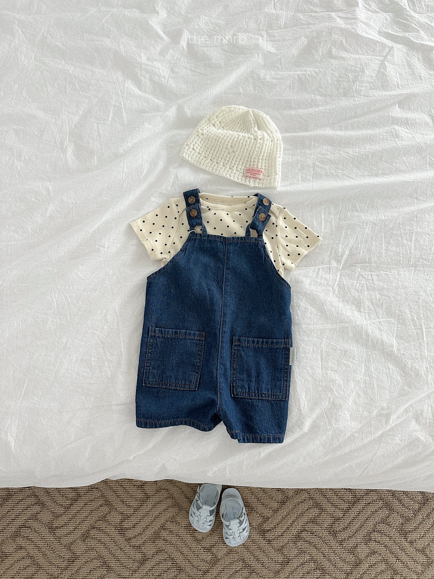 distressed denim overalls | minirobe