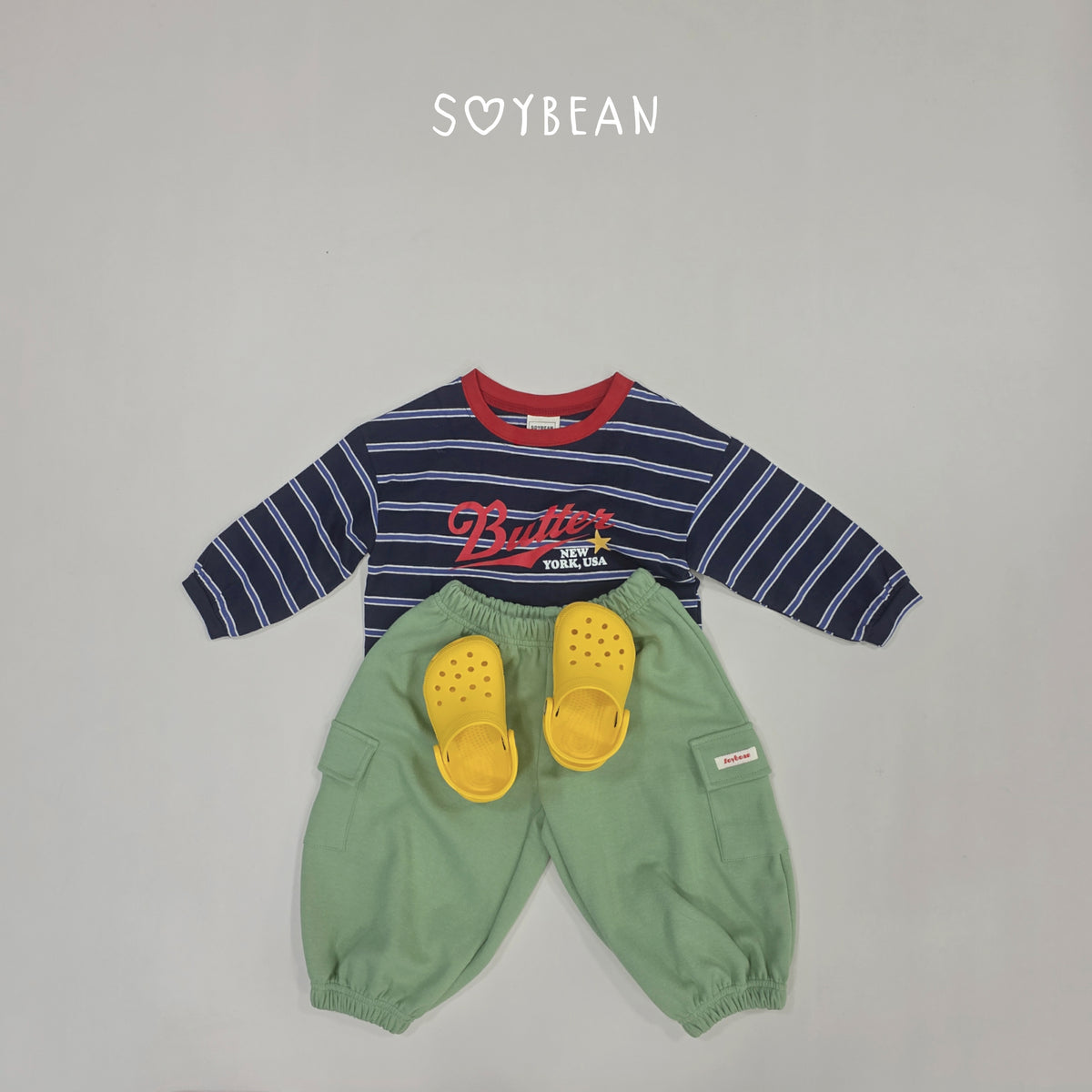 【秋のPRE-ODER 5%OFF】18.Butter Stripe Tee (7 Sizes)