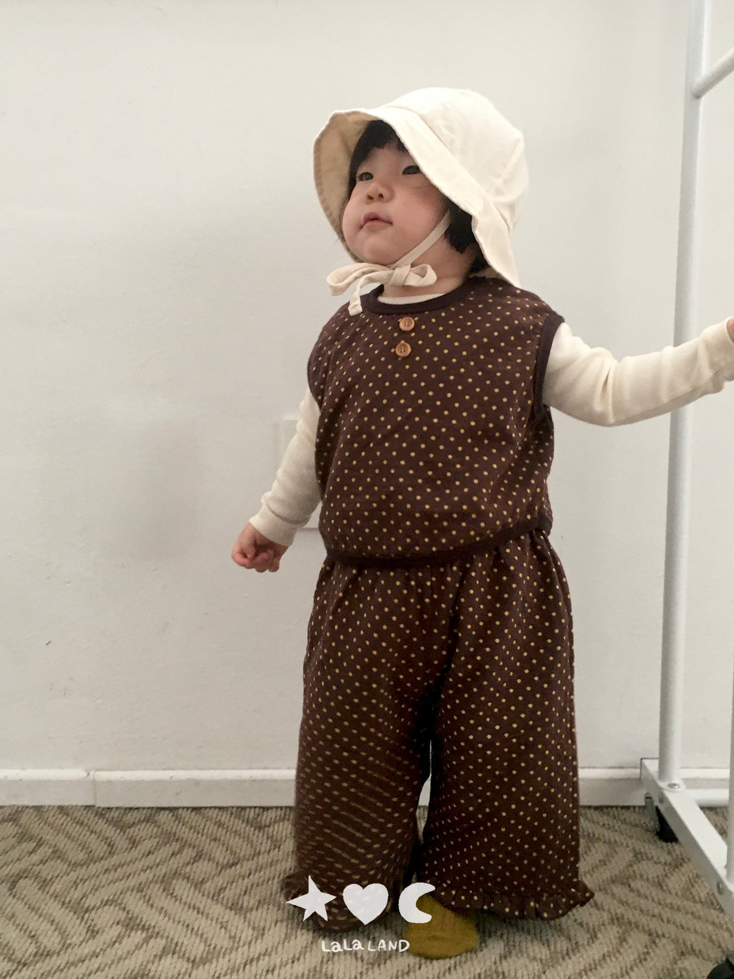 【PRE-ODER〆8.9(sun)】18.Heart-Dot Vest | lalaland