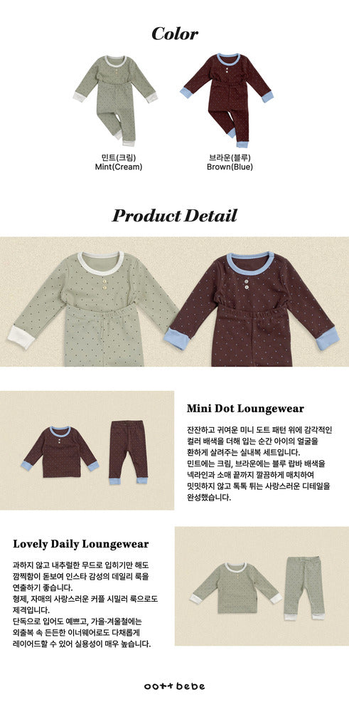 【PRE-ODER〆8.9(sun)】27.Chouchou Dot Loungewear | oottbebe
