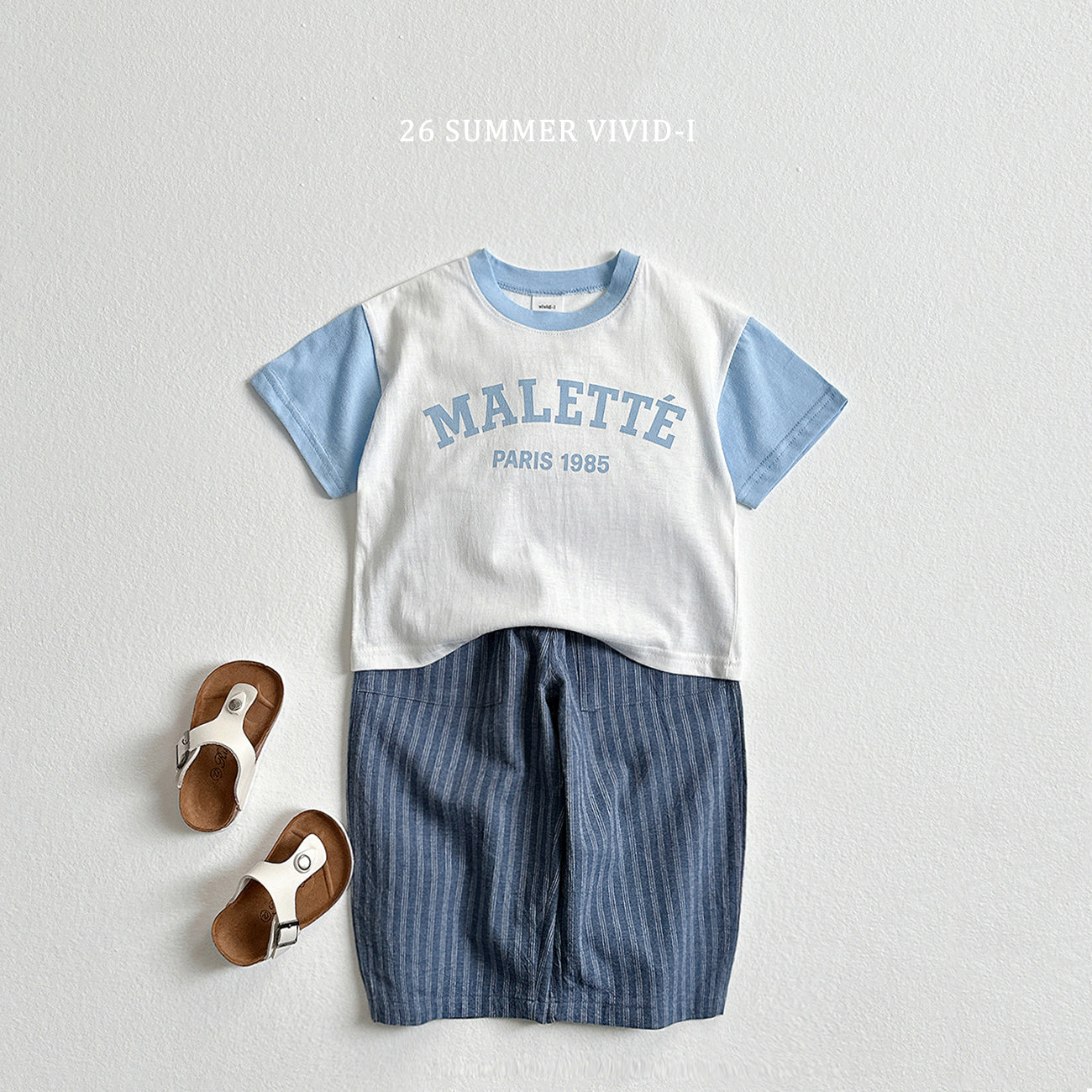 【PREORDER受付終了、ご希望はお問い合わせください。】5.9分丈 Stripe Linen Pants