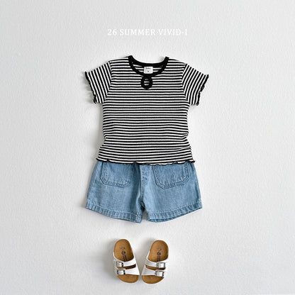 【PREORDER受付終了、ご希望はお問い合わせください。】11.Slub Pocket Denim Shorts