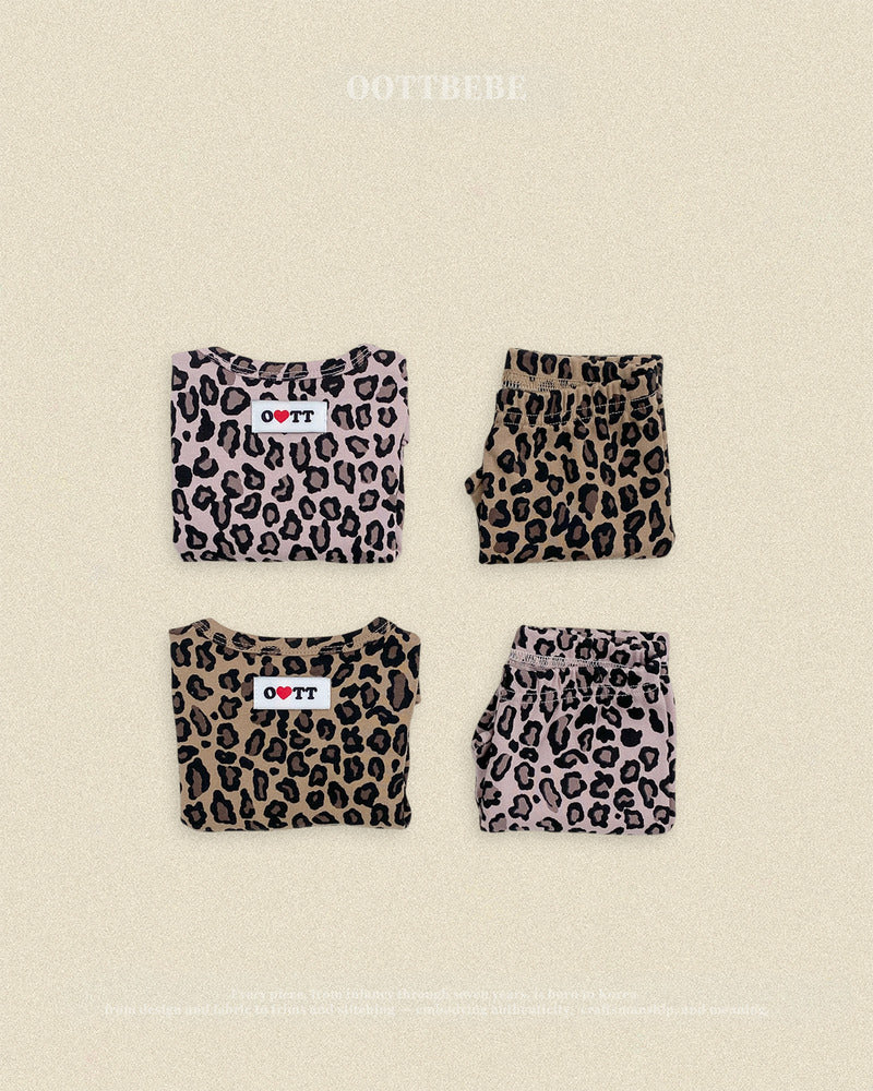【PRE-ODER〆8.9(sun)】33.Little Leopard Loungewear | oottbebe