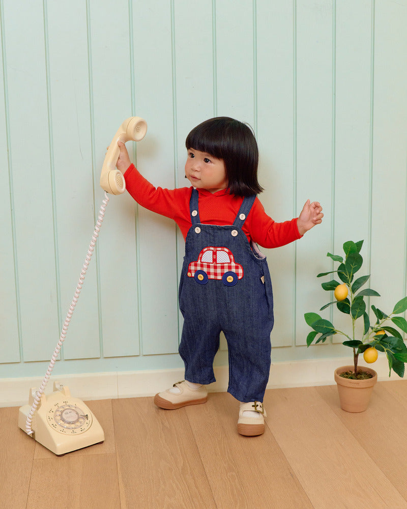 【PRE-ODER〆8.9(sun)】46.Vroom Vroom Denim Overalls | oottbebe