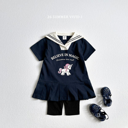 【PREORDER受付終了、ご希望はお問い合わせください。】92.Unicorn Sailor Dress