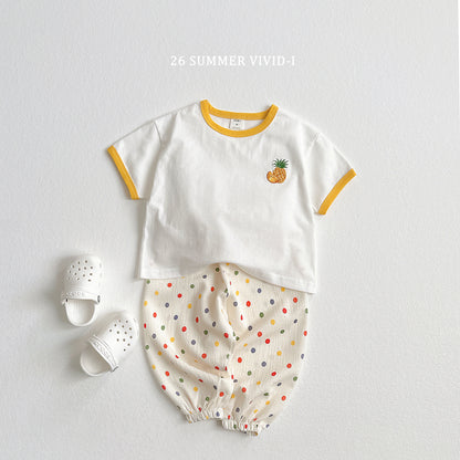 【PREORDER受付終了、ご希望はお問い合わせください。】99.Fruit Embroidery Raglan Set