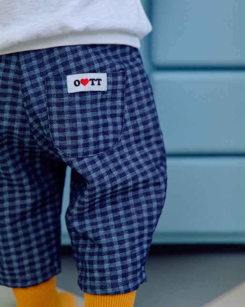 【PRE-ODER〆8.9(sun)】48.Denim Check Pants | oottbebe
