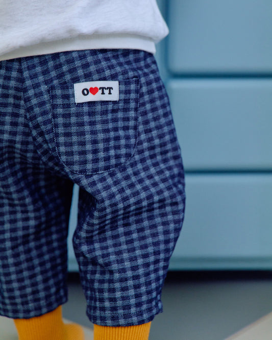 【PRE-ODER〆8.9(sun)】48.Denim Check Pants | oottbebe