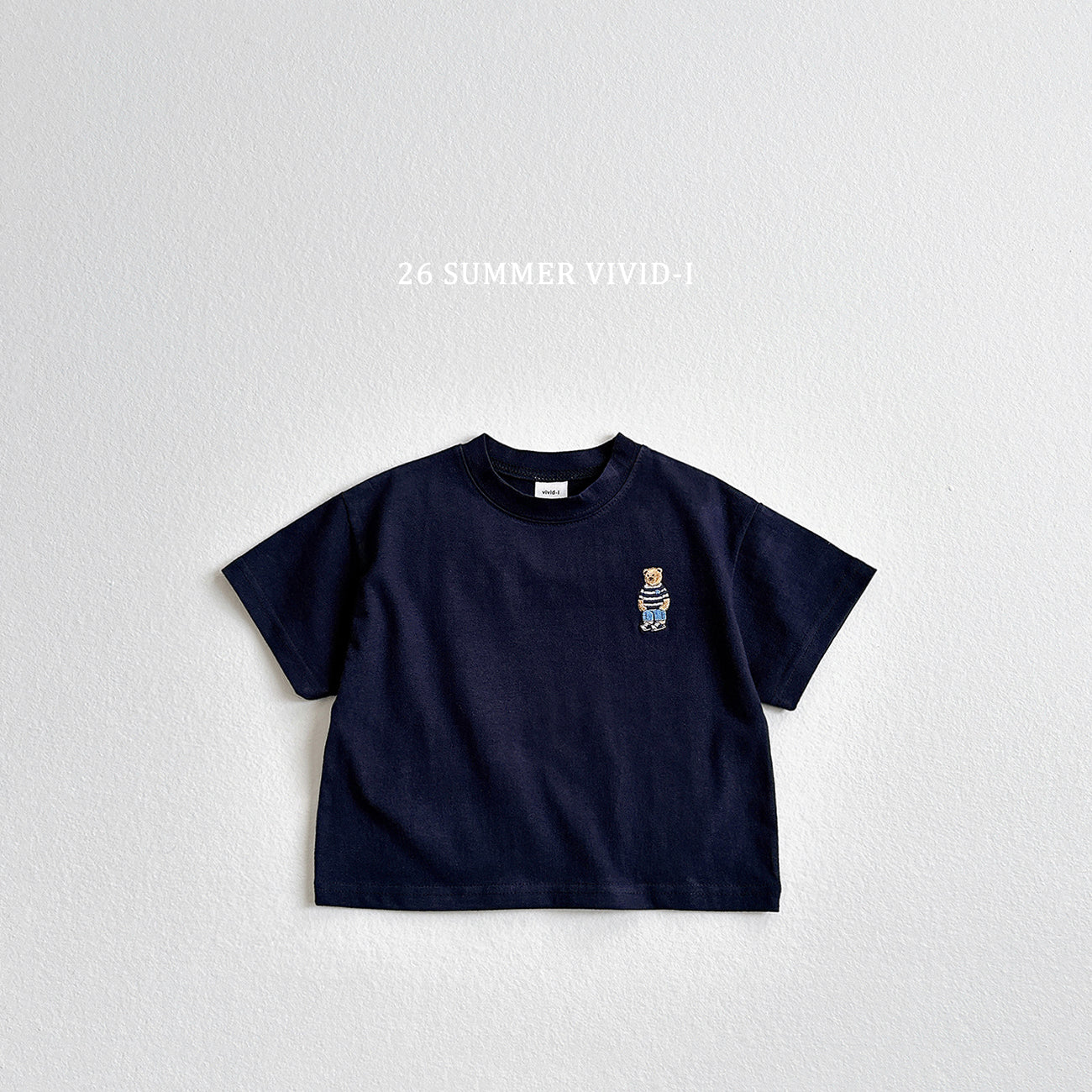 【PREORDER受付終了、ご希望はお問い合わせください。】63.Bear Embroidery ShortSleeve Tee