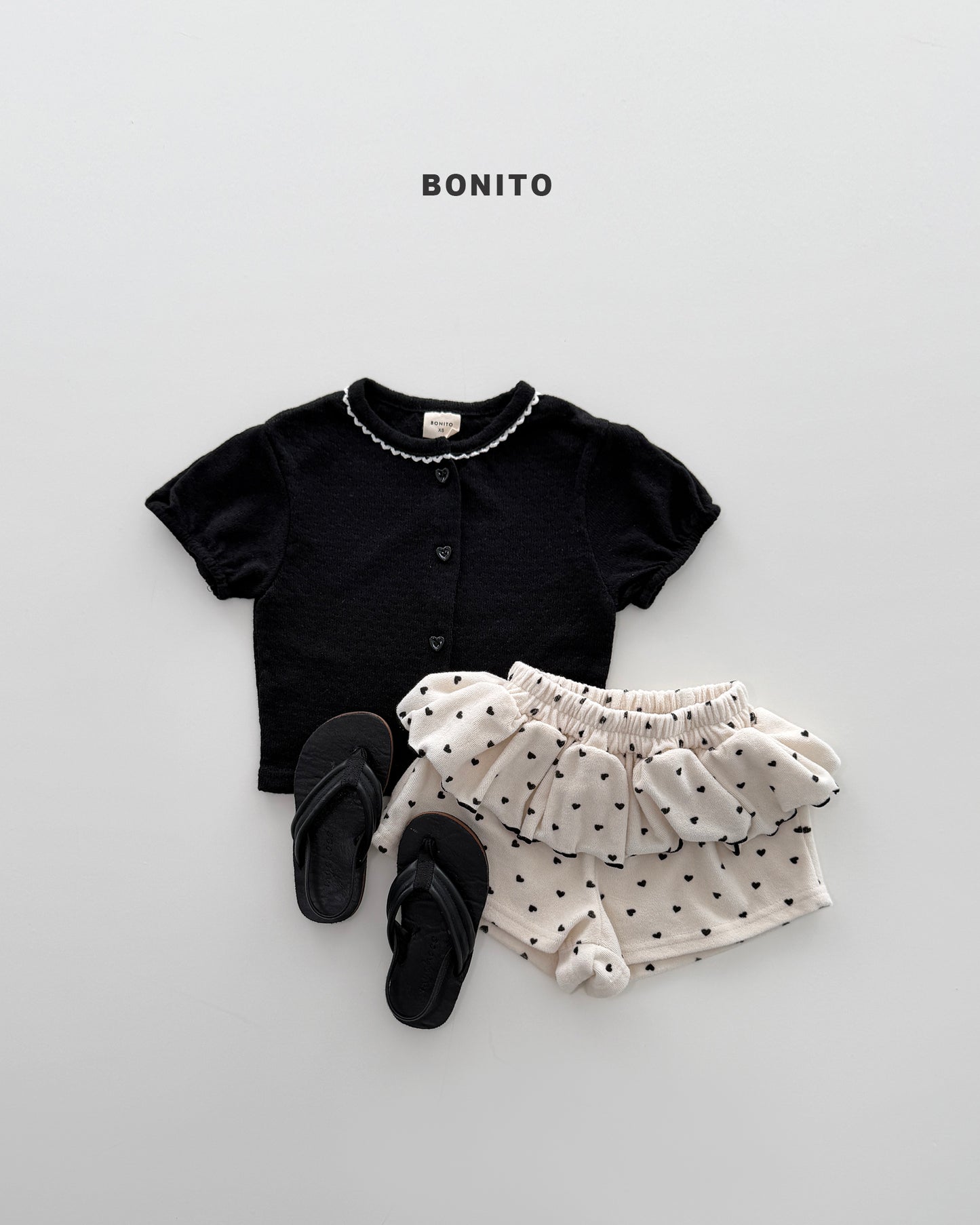 【PREORDER 4日間限定】44.mini heart frill shorts