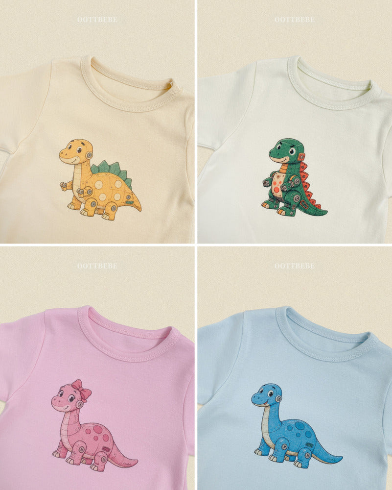 【PRE-ODER〆8.9(sun)】30.(Bebe) Robot Dinosaur Full-Length Romper | oottbebe