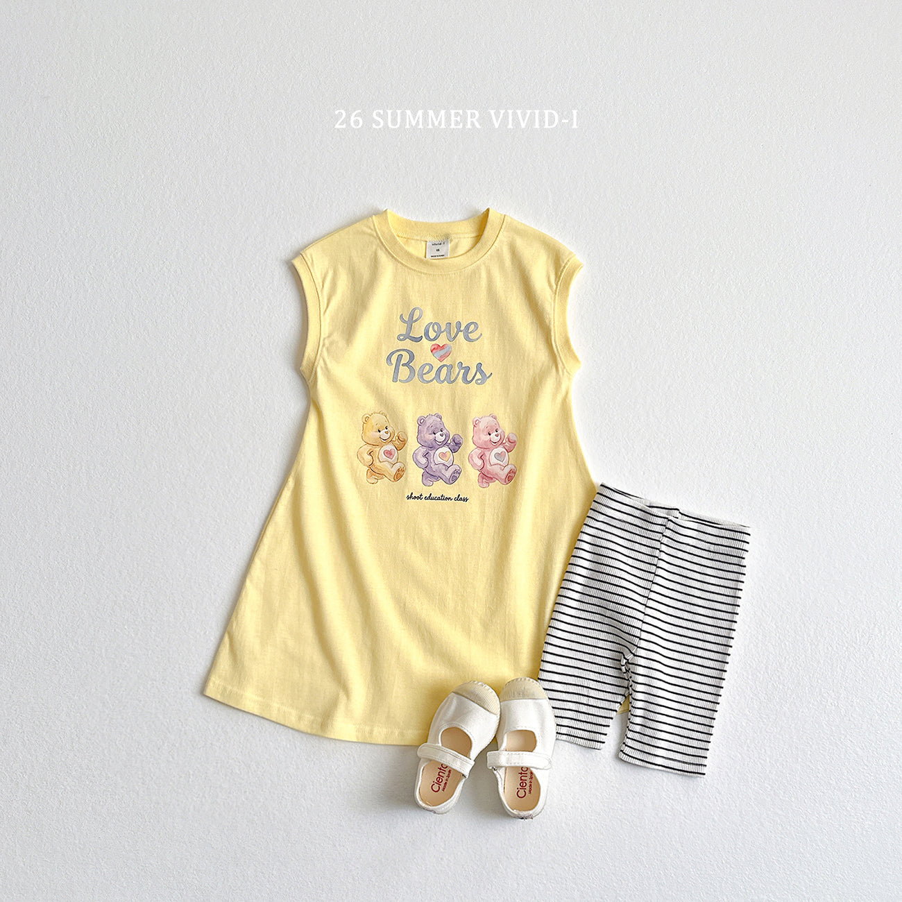 【PREORDER受付終了、ご希望はお問い合わせください。】90.Painted Bear Long Dress