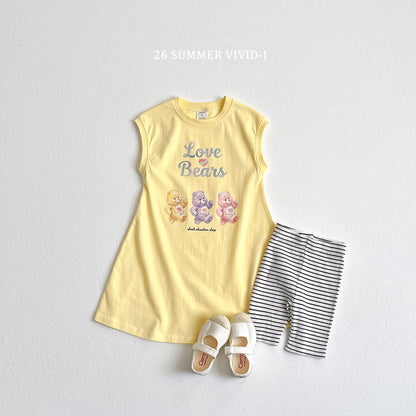 【PREORDER受付終了、ご希望はお問い合わせください。】90.Painted Bear Long Dress
