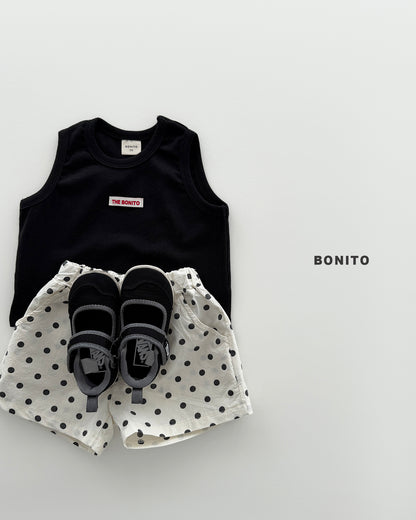 【期間限定 PRE-ODER】4.Bébé Sleeveless Dot Pants Set