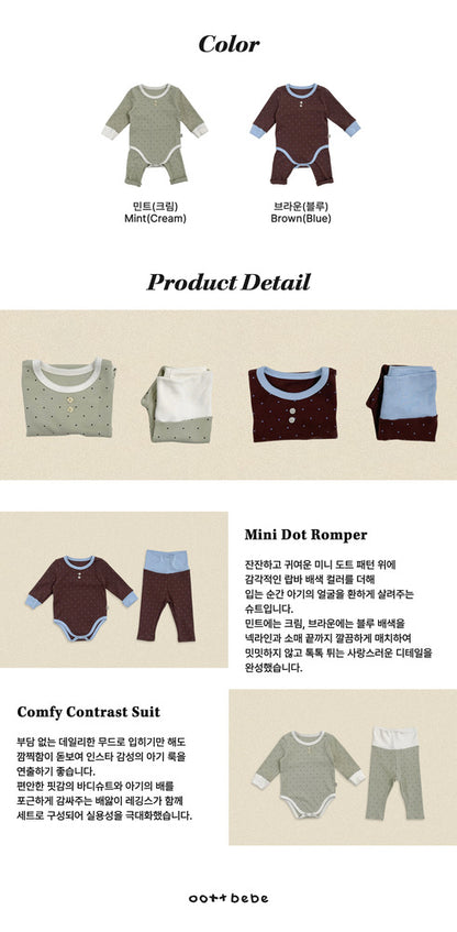 【秋のPRE-ODER 5%OFF】28.(Bebe) Chouchou Dot Romper | oottbebe