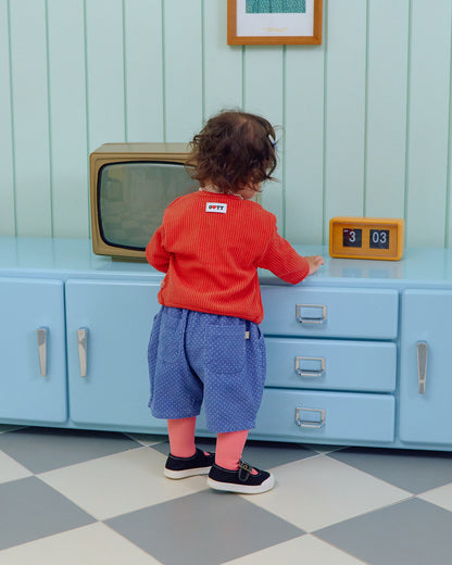 【秋のPRE-ODER 5%OFF】45.Petit Dot Pumpkin Pants – 6/10 Length | oottbebe