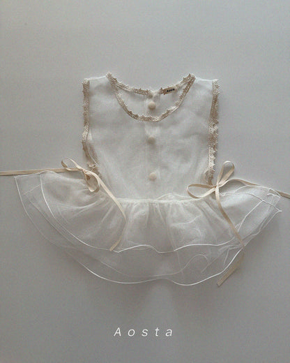 【PREORDER受付終了、ご希望はお問い合わせください。】30.Lace Simple Vest