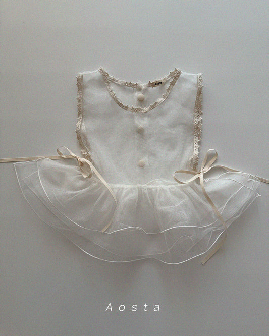 【PREORDER受付終了、ご希望はお問い合わせください。】30.Lace Simple Vest