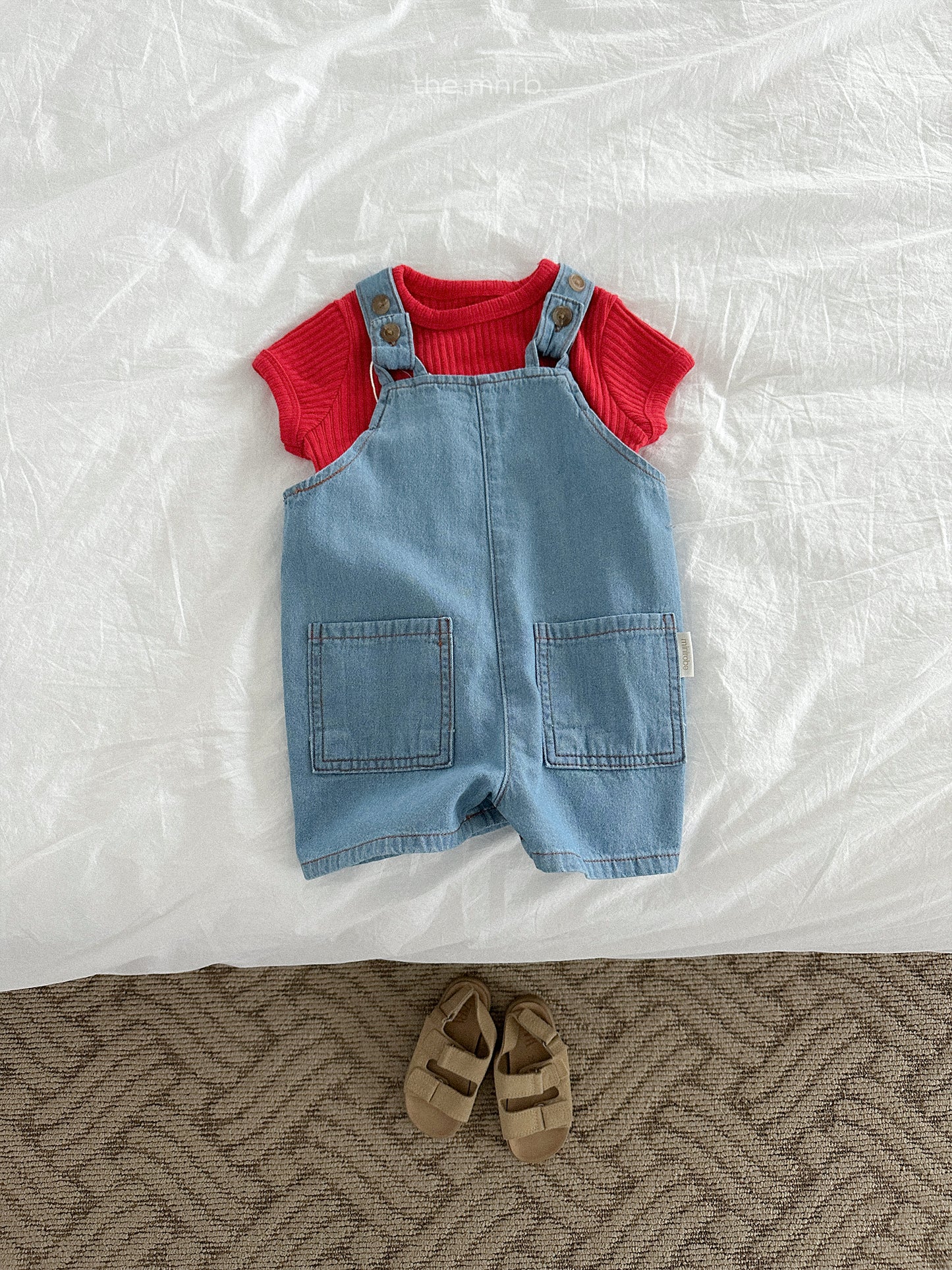 distressed denim overalls | minirobe