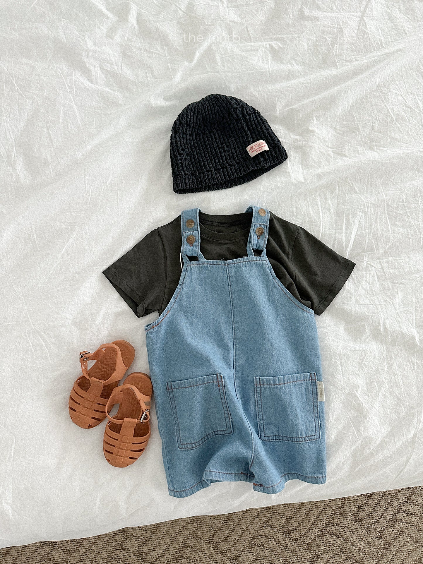 distressed denim overalls | minirobe