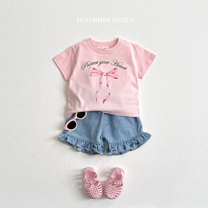 【PREORDER受付終了、ご希望はお問い合わせください。】12.Frill NonFade Denim Shorts