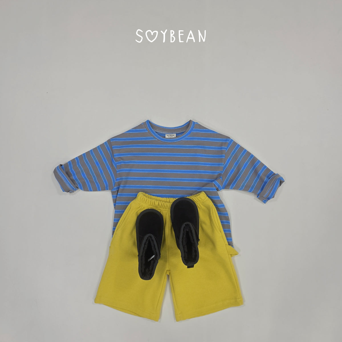 【秋のPRE-ODER 5%OFF】09.Oversized Boxy Stripe Tee (7 Sizes)