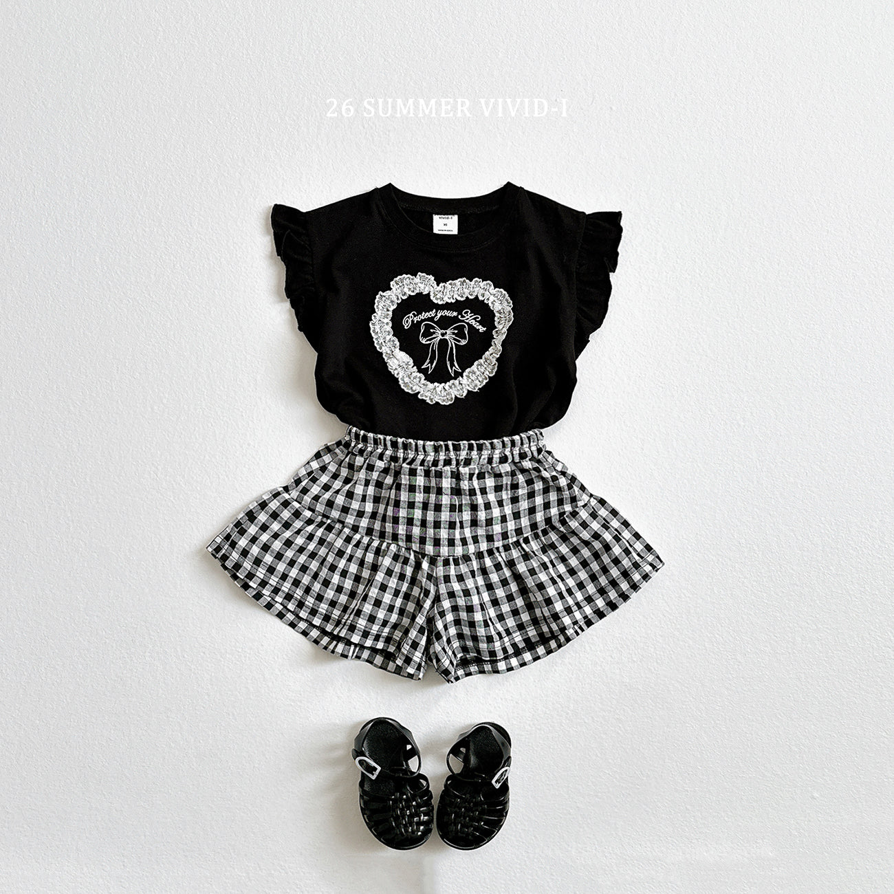 【PREORDER受付終了、ご希望はお問い合わせください。】80.Lace Heart Frill Tee