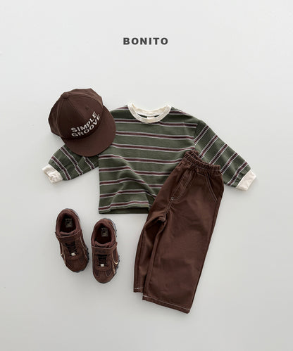 19.Haru Stripe Ribbed T-Shirt