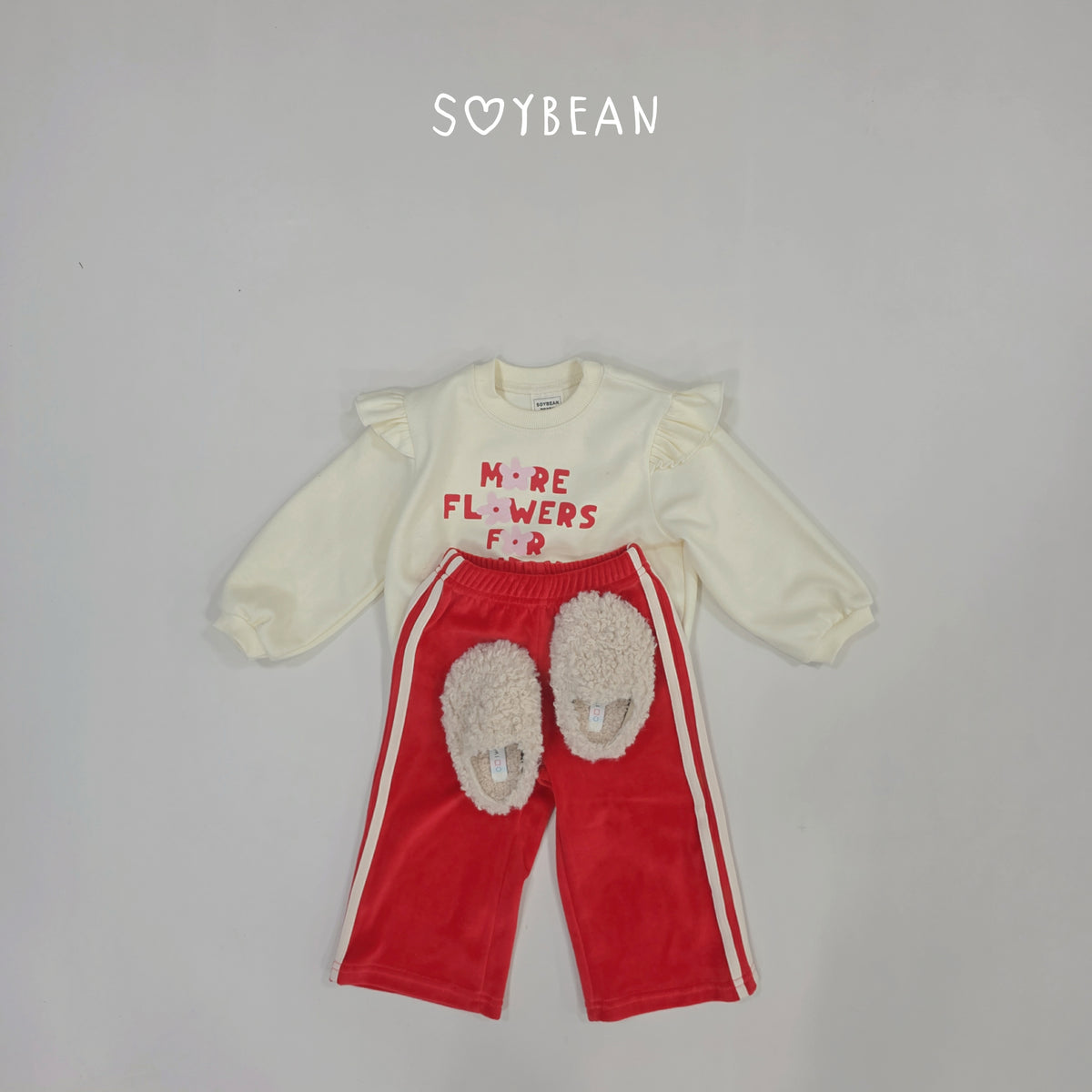 【秋のPRE-ODER 5%OFF】31.Flower Frill Sweatshirt (5 Sizes)