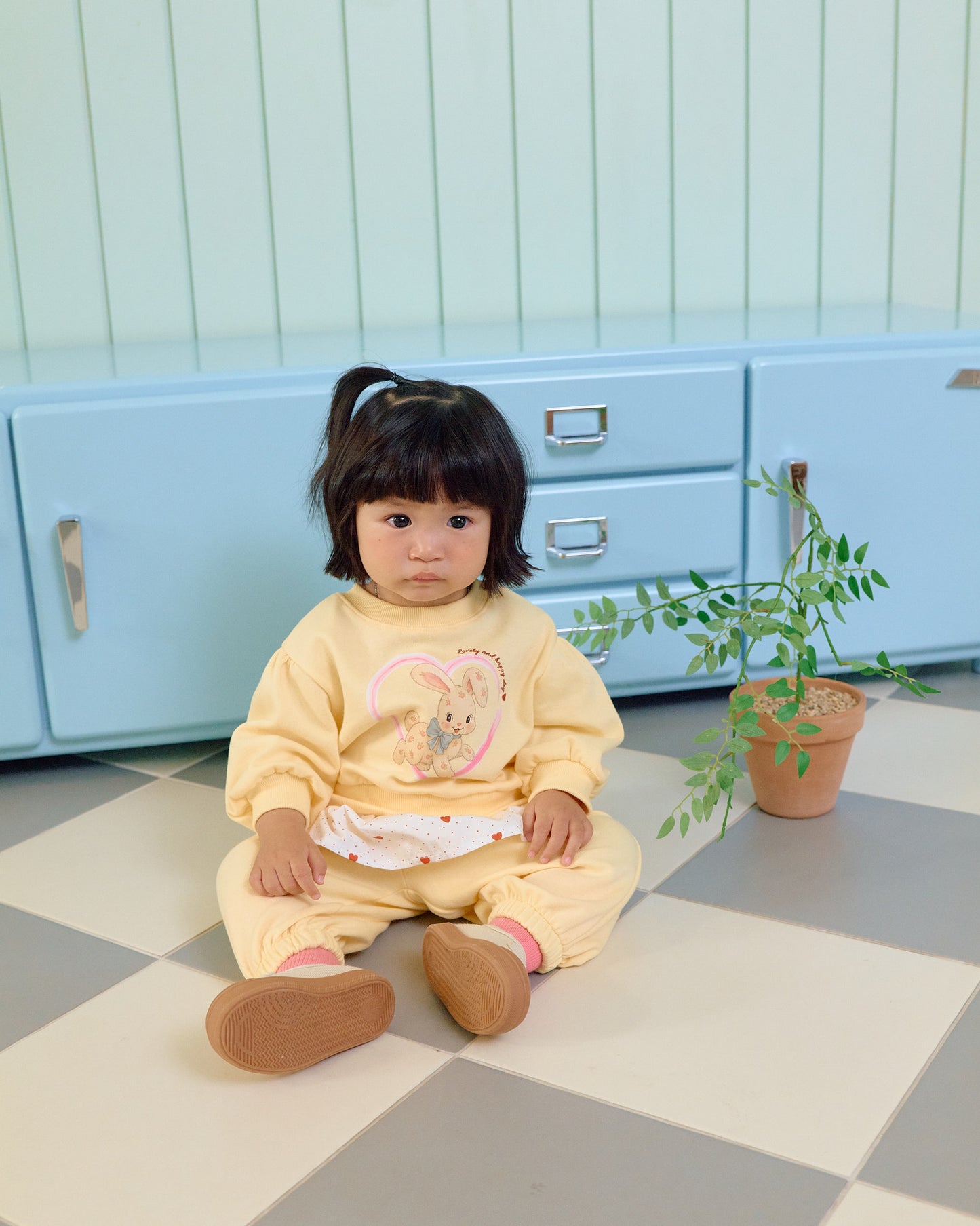 【PRE-ODER〆8.9(sun)】03.Cute Rabbit Top & Bottom Set | oottbebe