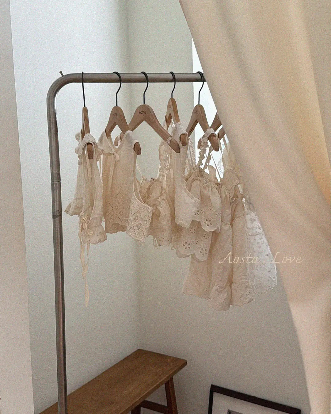 【秋のPRE-ODER 5%OFF】22.Lace Jenny Open Vest